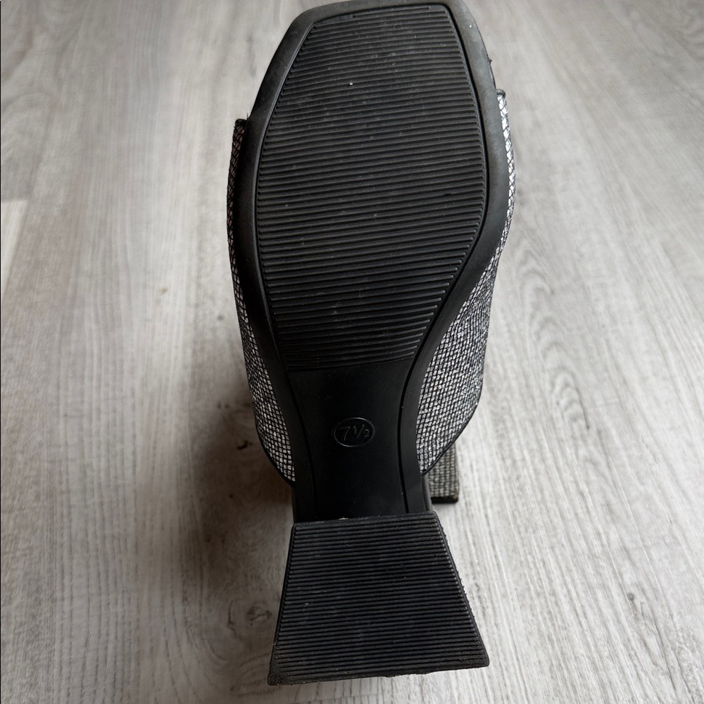 A New Day Women's Glittery Black Mules - Picture 6 of 9